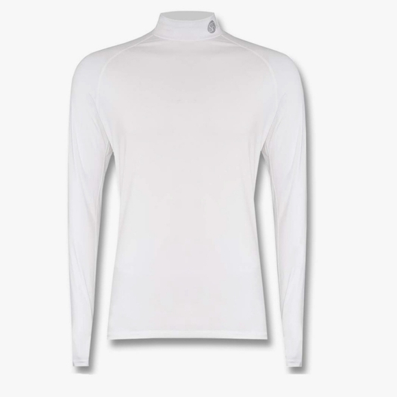 SParms Sun Protection Body Warm High Neck Golf Mock White Mens Size XL - Picture 1 of 13